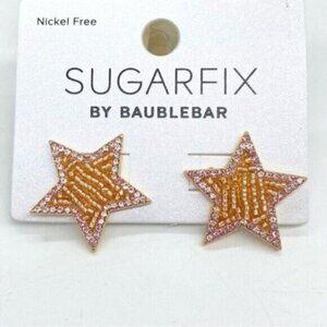 Sugarfix by BaubleBar Earrings Starry Night Beaded Star New